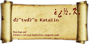 Ötvös Katalin névjegykártya