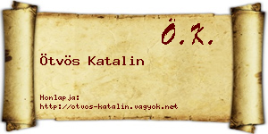 Ötvös Katalin névjegykártya